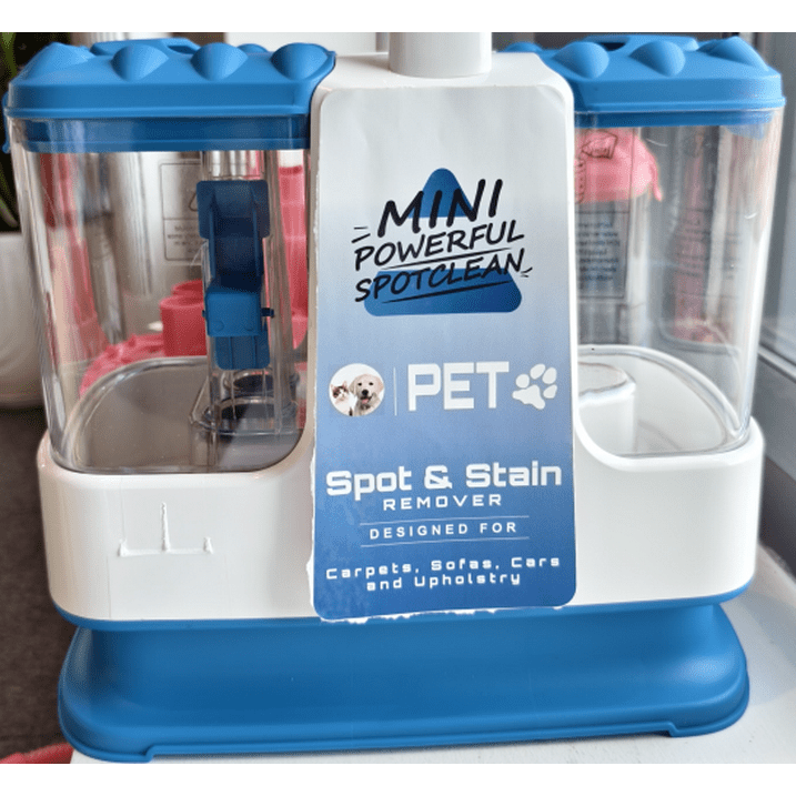 SUXIANGVAC Portable Carpet and Upholstery Spot Cleaner Machine, 30Kpa Powerful Suction with 5 Cleaning Tools, 17oz Cleaning Solution, Lightweight Compact Design, Deep Clean for Car, Home, Blue